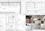 do high end kitchen interior design cabinet layout and 3d rendering